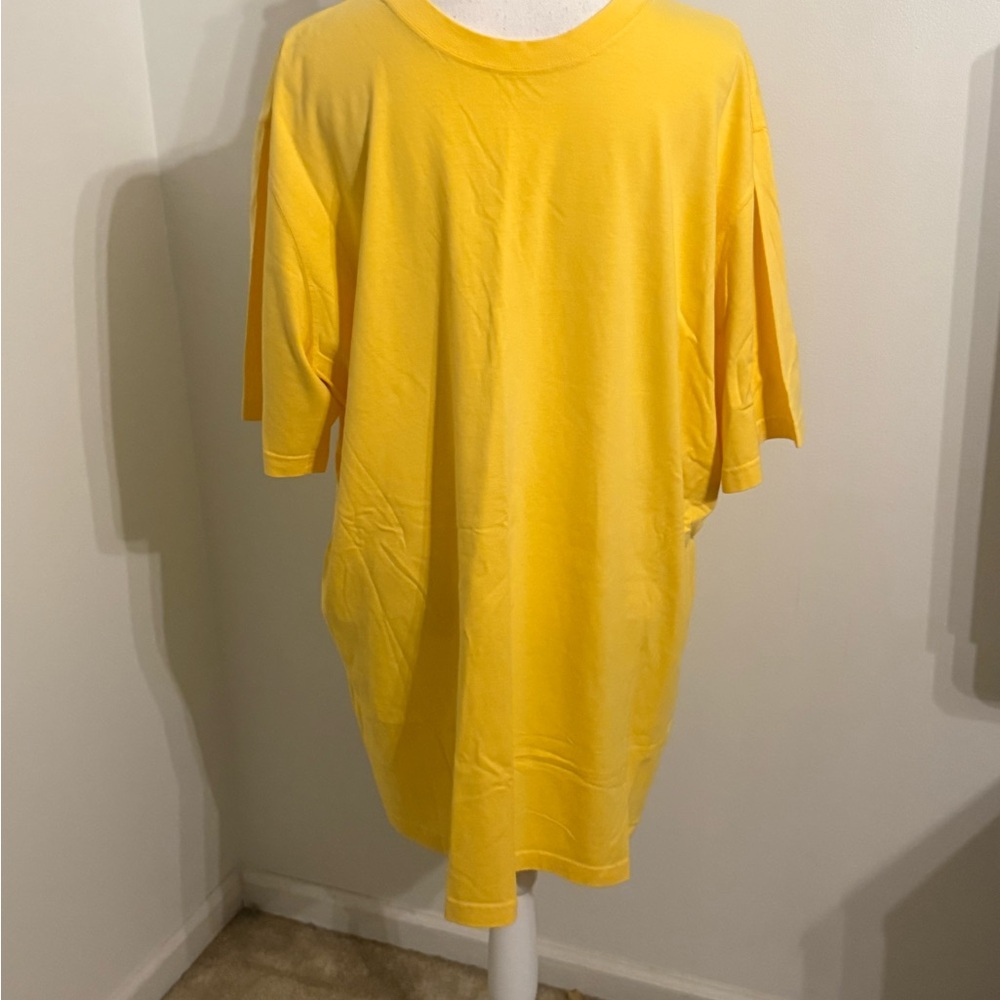 Lands' End Men's Short Sleeve T-Shirt in Bright Yellow